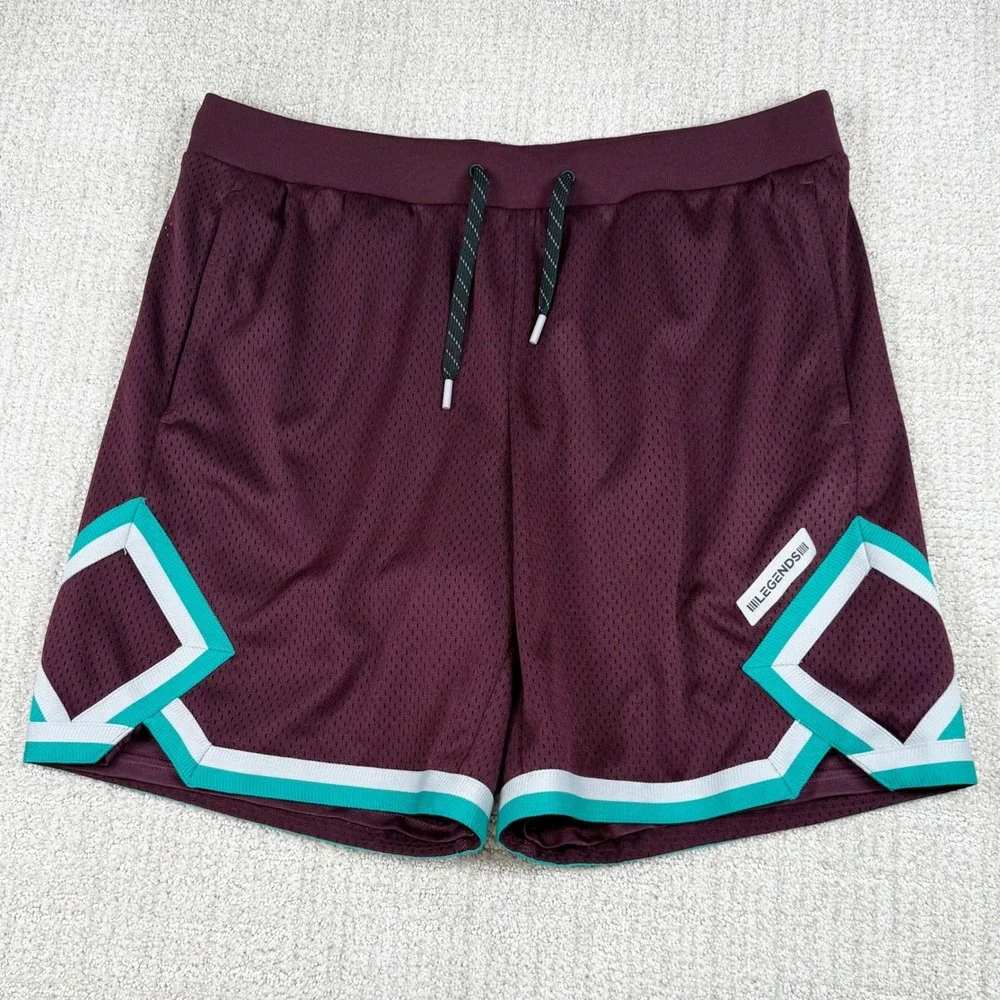 Legends Mens XL Maroon Mesh 8